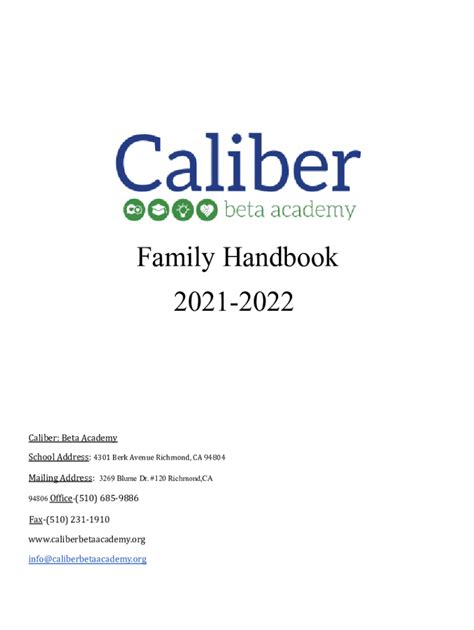 caliber beta academy|Academic Calendar .